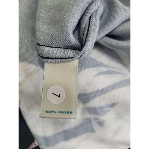 Caribbean Mens Shirt Size L Black Floral Graphic Hawaiian Short Sleeve NWT (37) - Picture 7 of 10